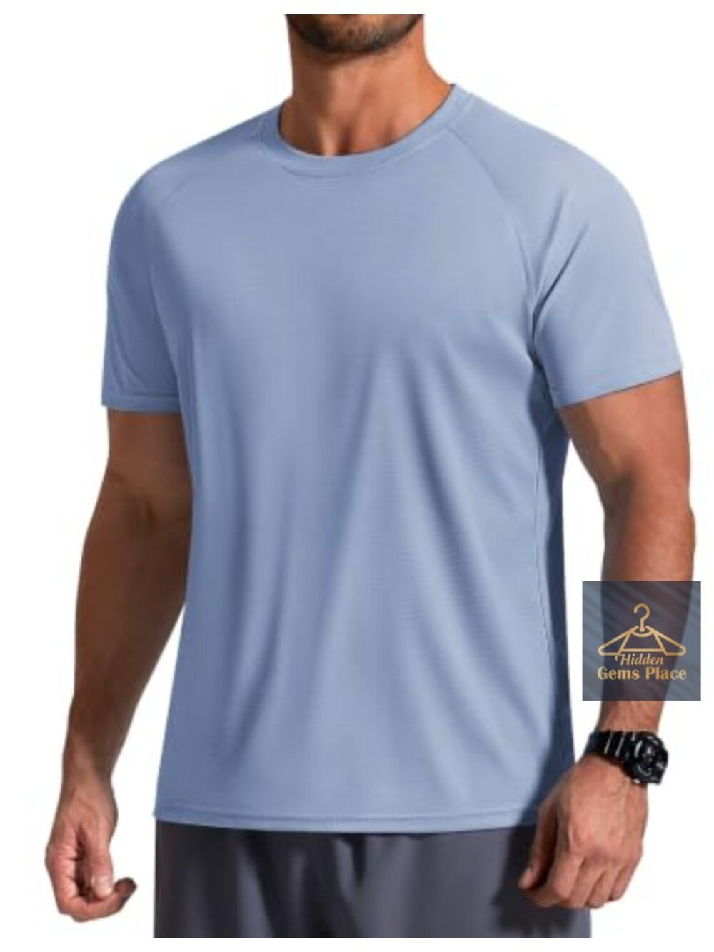 Men's UPF 50+ Rash Guard Shirt Quick Dry Sun Protection Swim Tee